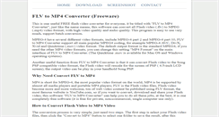 Desktop Screenshot of flvtomp4converter.com